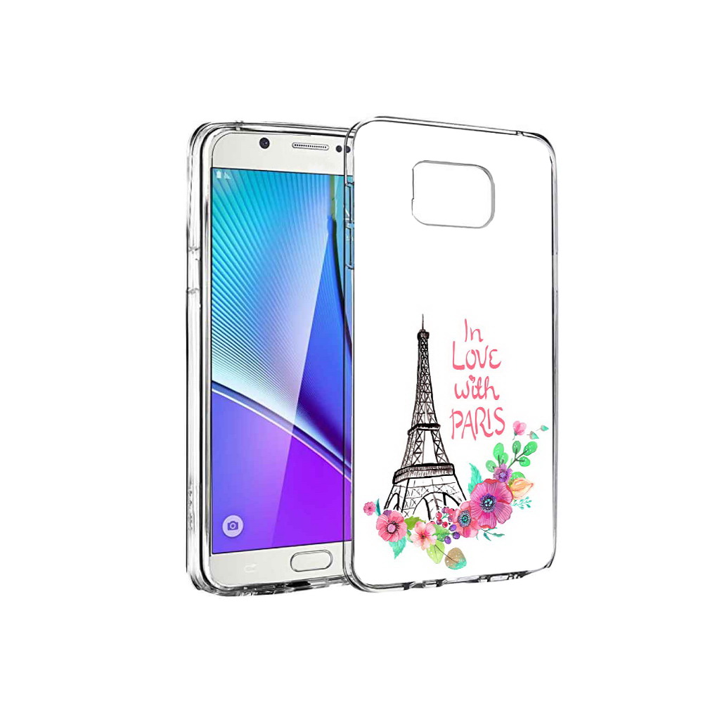 

Чехол MyPads Tocco для Samsung Galaxy Note 5 любимый париж, Прозрачный, Tocco