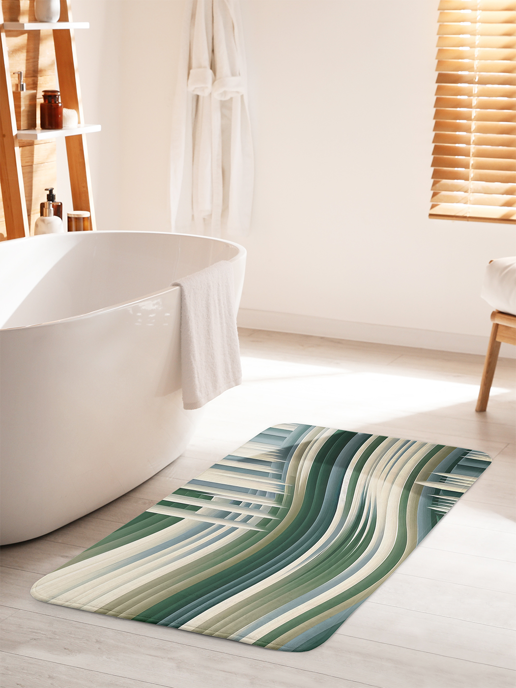 

Коврик для ванной туалета душа JoyArty "Объемные линии", bath_sd3123_60x100