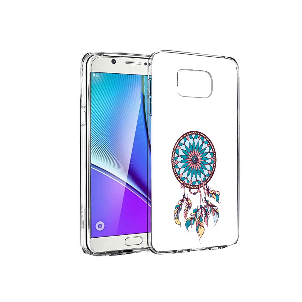 

Чехол MyPads Tocco для Samsung Galaxy Note 5 ловец снов синий, Прозрачный, Tocco
