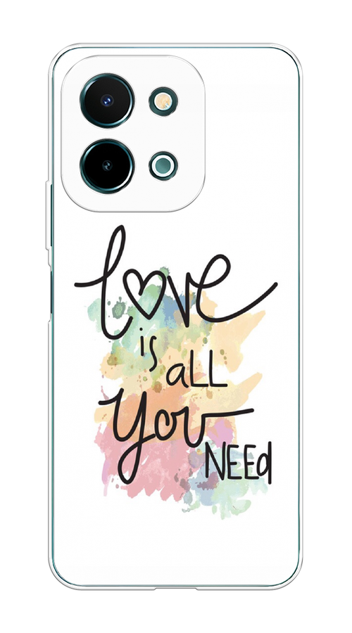

Чехол на Vivo Y28 4G "Love is all you need", Белый;черный;зеленый, 2611650-1