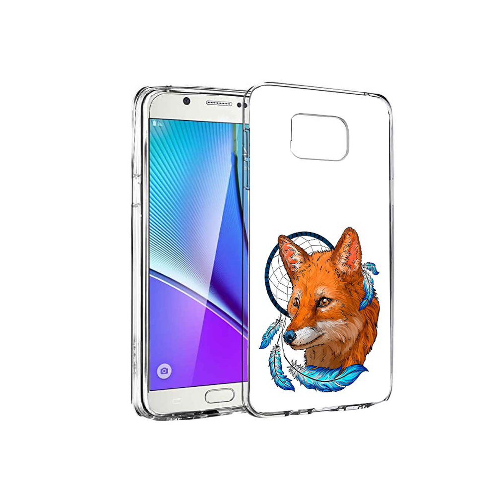 

Чехол MyPads Tocco для Samsung Galaxy Note 5 лиса и ловец снов, Прозрачный, Tocco