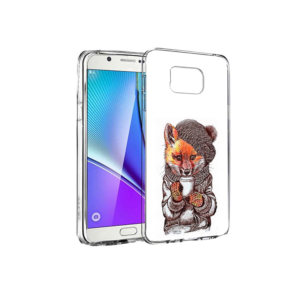 

Чехол MyPads Tocco для Samsung Galaxy Note 5 лиса в шапке, Tocco