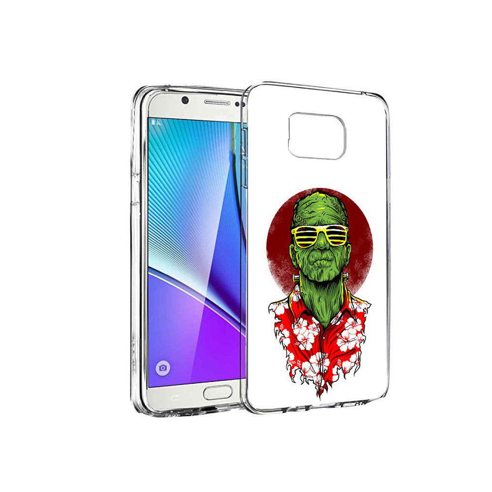 

Чехол MyPads Tocco для Samsung Galaxy Note 5 крутой зеленый мужчина в очках, Прозрачный, Tocco