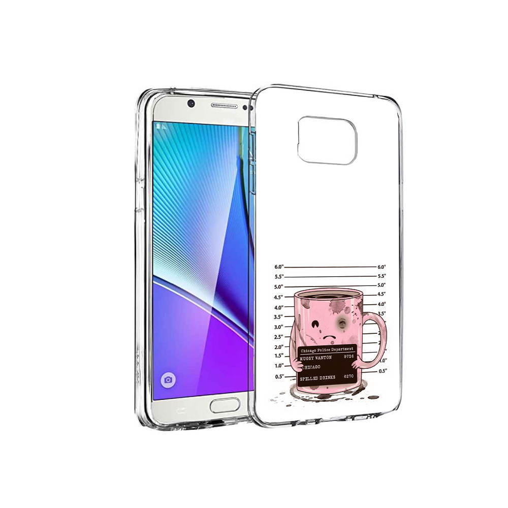 

Чехол MyPads Tocco для Samsung Galaxy Note 5 кружка, Прозрачный, Tocco