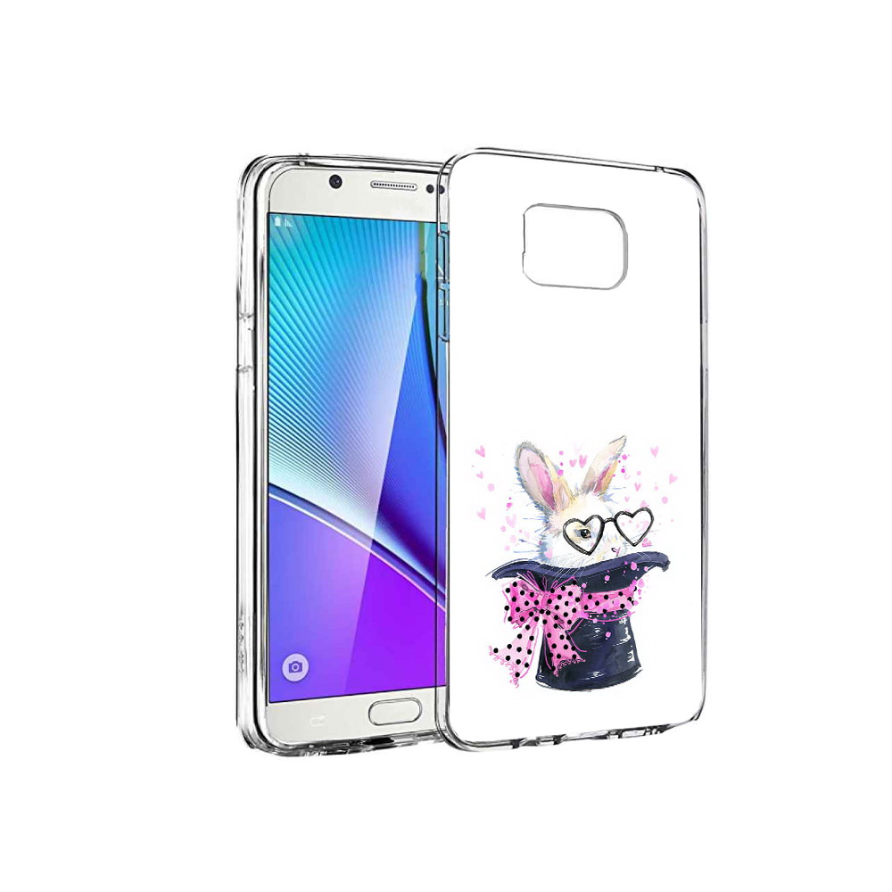 Чехол MyPads Tocco для Samsung Galaxy Note 5 кролик в шляпе