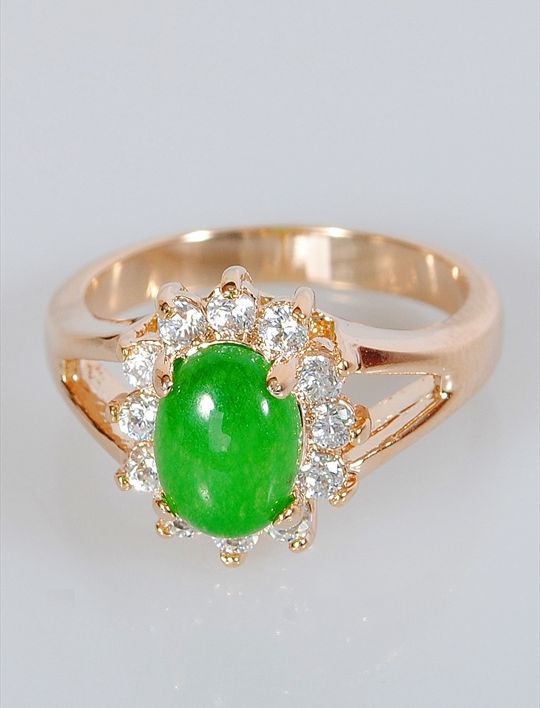 

Кольцо из бижутерного сплава р. 17 Lotus Jewelry 19R-29ch, хризопраз/циркон, 19R-29ch