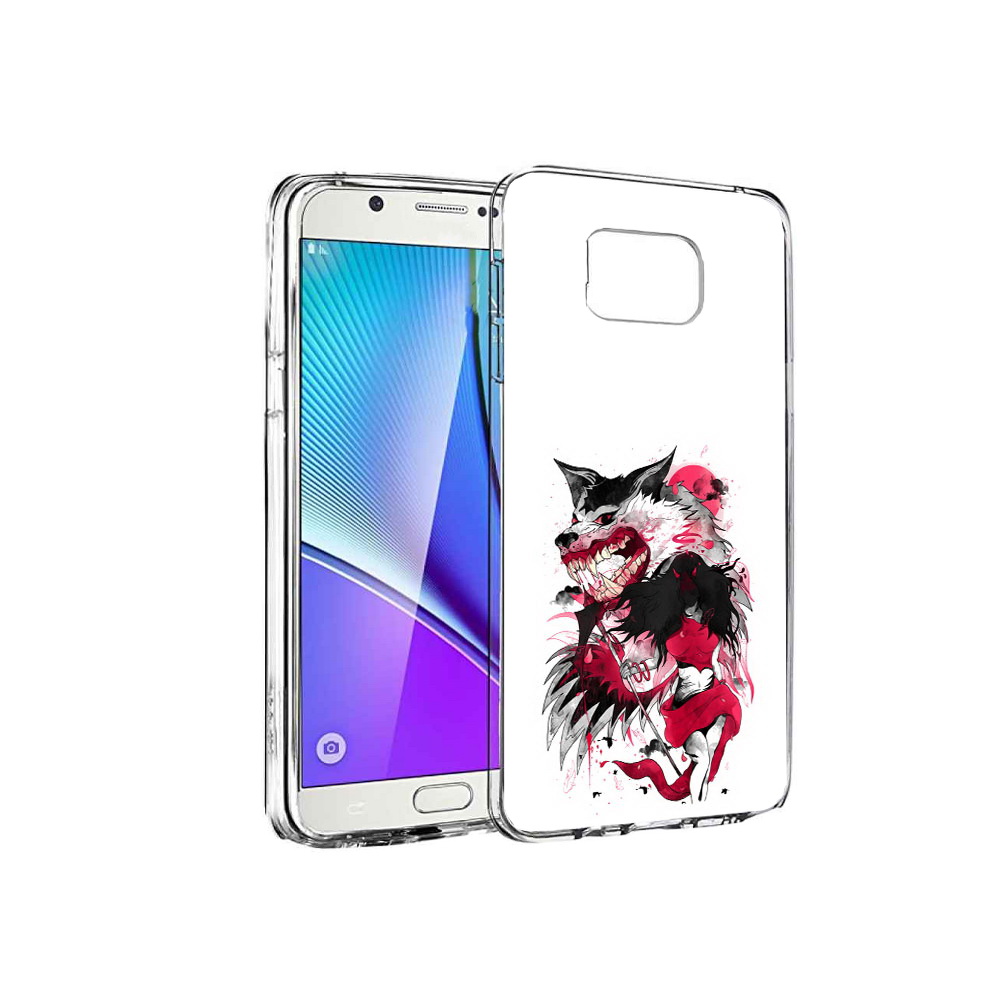 

Чехол MyPads Tocco для Samsung Galaxy Note 5 красная шапочка, Прозрачный, Tocco