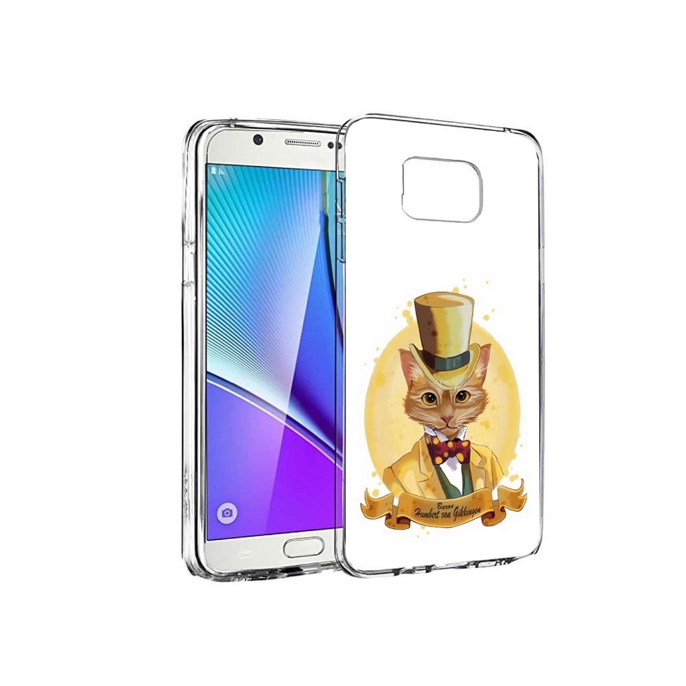 

Чехол MyPads Tocco для Samsung Galaxy Note 5 кот юрист, Прозрачный, Tocco