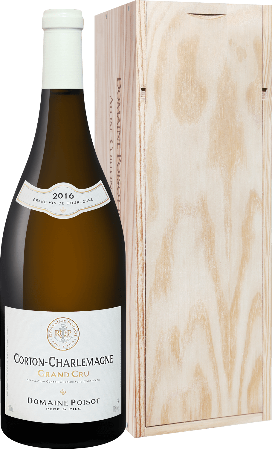 

Вино Corton-Charlemagne Grand Cru AOC Domaine Poisot Pere & Fils (gift box)