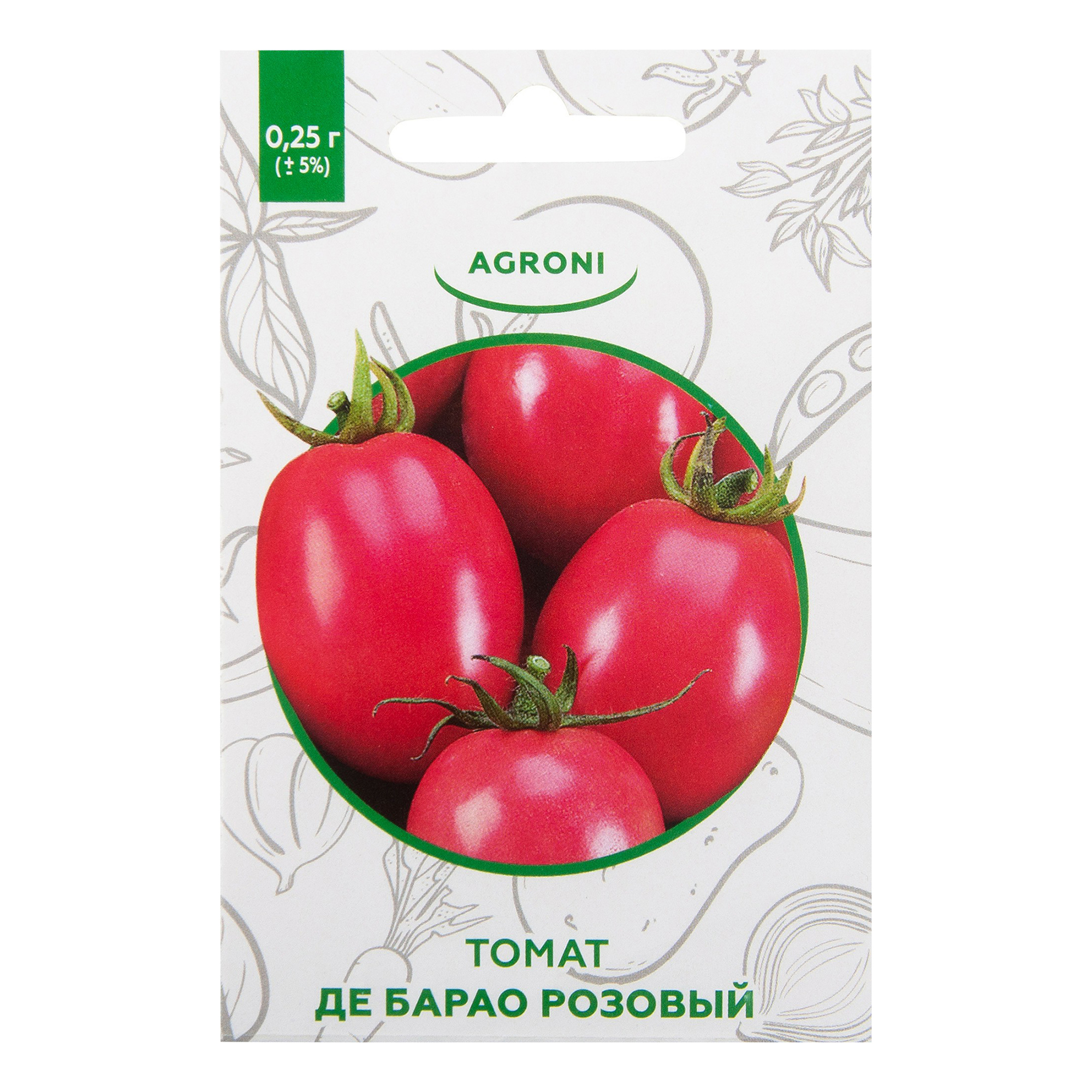 

Семена Томат Agroni XS Де Барао розовый 0,25 г