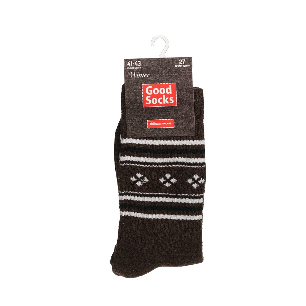 

Носки мужские Good Socks GSWr коричневые 41-43, Коричневый, GSWr