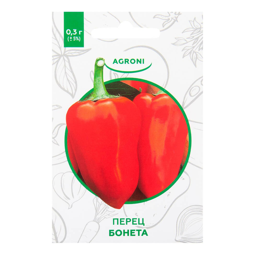 

Семена Перец Agroni XS Бонета 0,3 г