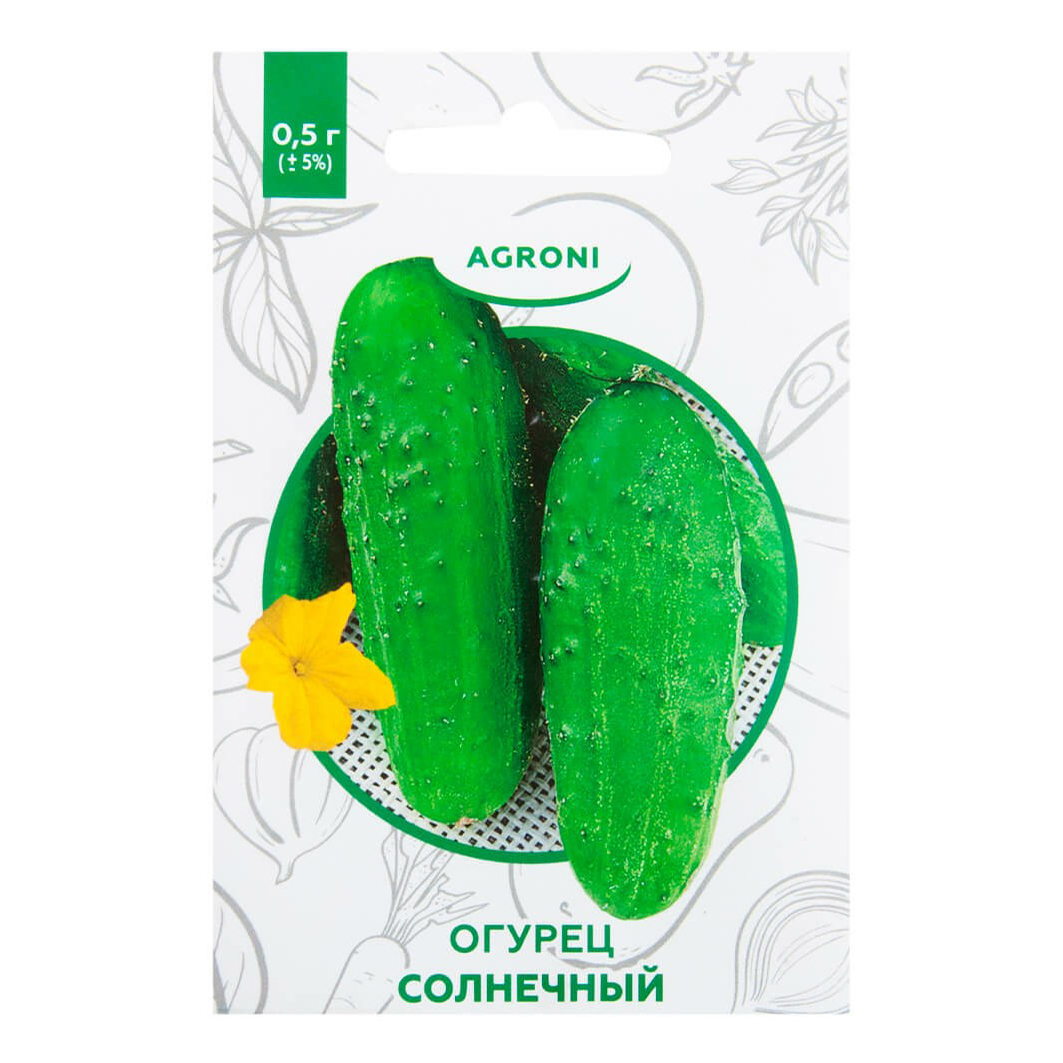 

Семена Огурец Agroni XS Солнечный 0,5 г