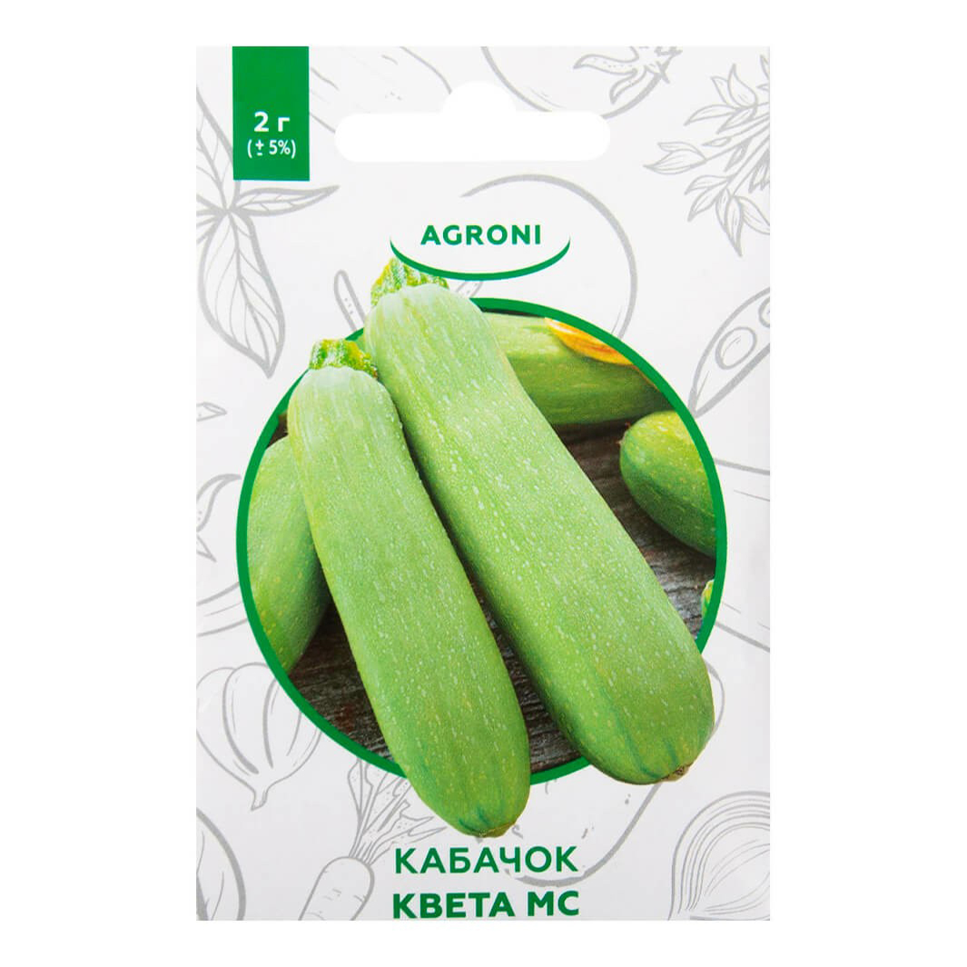 

Семена Кабачок Agroni Квета мс 2 г