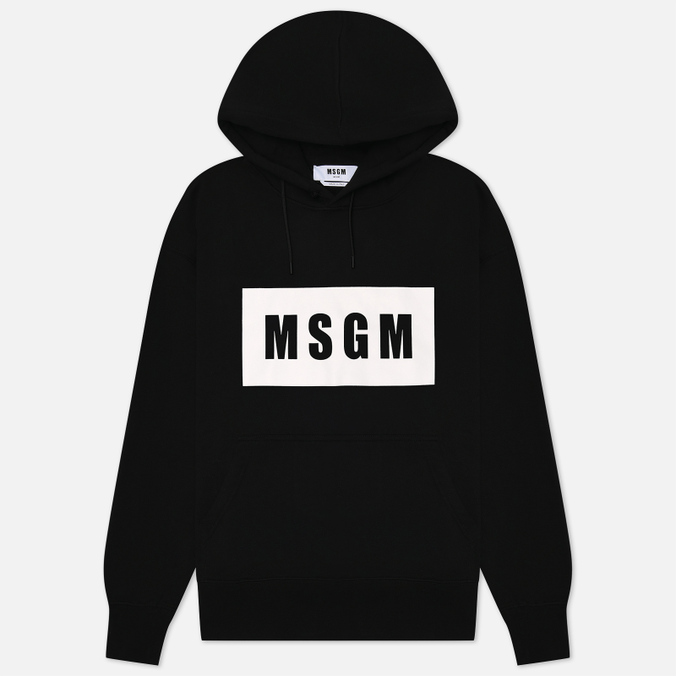 

Худи мужское MSGM 2000MM525 200000 99 черное S, 2000MM525 200000 99