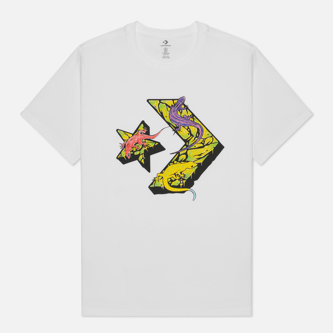 

Футболка мужская Converse 10023784102 белая S, 10023784102