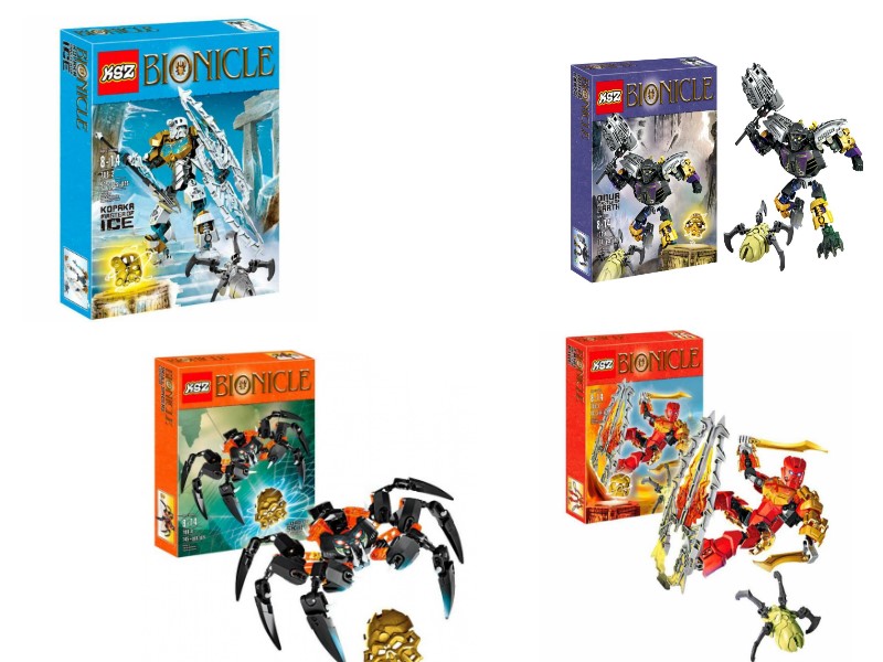 

Конструктор KSZ Bionicle Повелители 4 в 1 708-1234, 708-1234