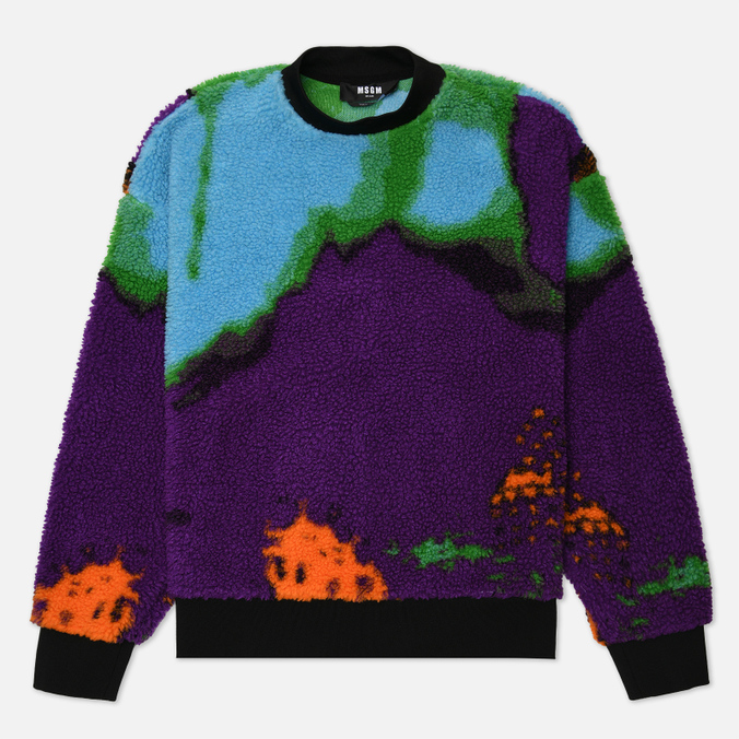 

Свитшот мужской MSGM 3340MM02 227515 74 фиолетовый 44, 3340MM02 227515 74
