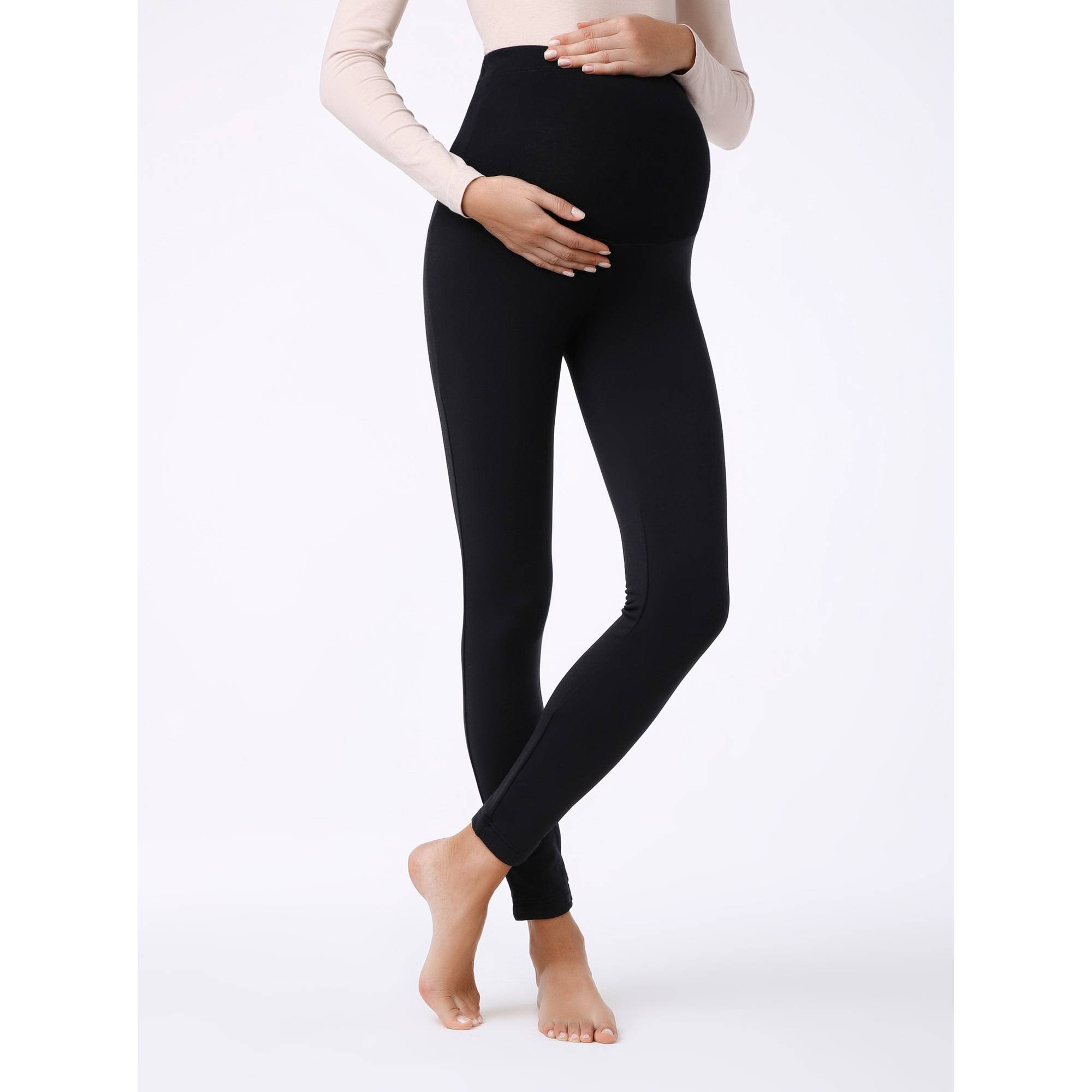 

Леггинсы для беременных женские Conte SOFTI LUX черные S/164, SOFTI LUX