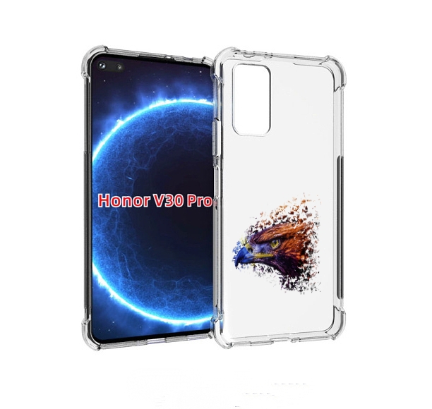 

Чехол бампер MyPads красочный орел для Honor V30 Pro, Прозрачный, Tocco