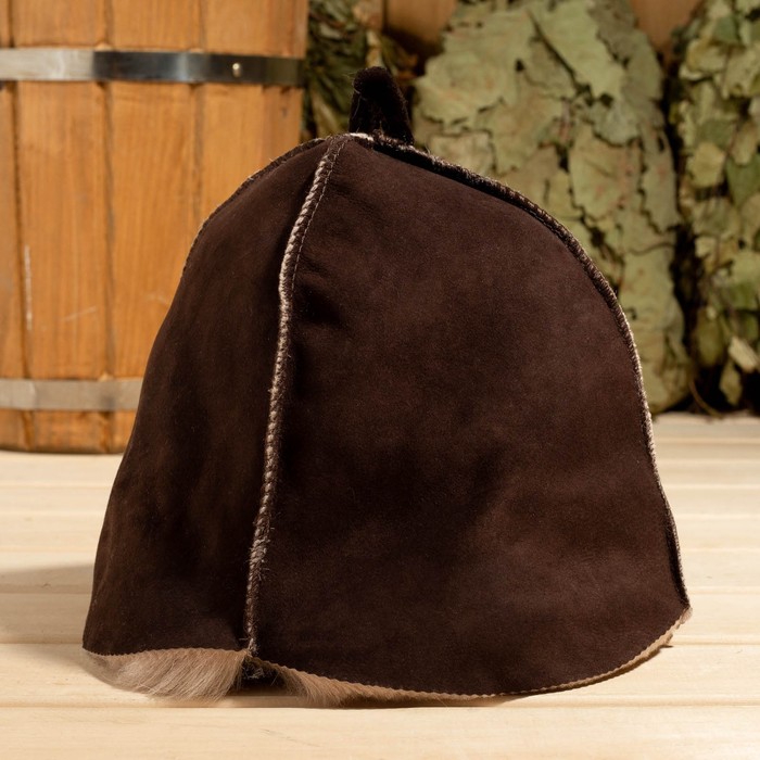 

Шапка для бани Классика 9266471 onesize коричневый, Классика