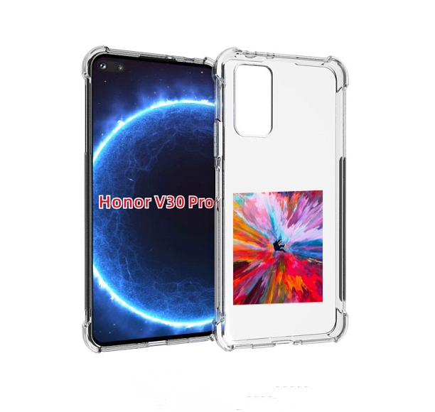 

Чехол бампер MyPads красочный астранавт для Honor V30 Pro, Прозрачный, Tocco