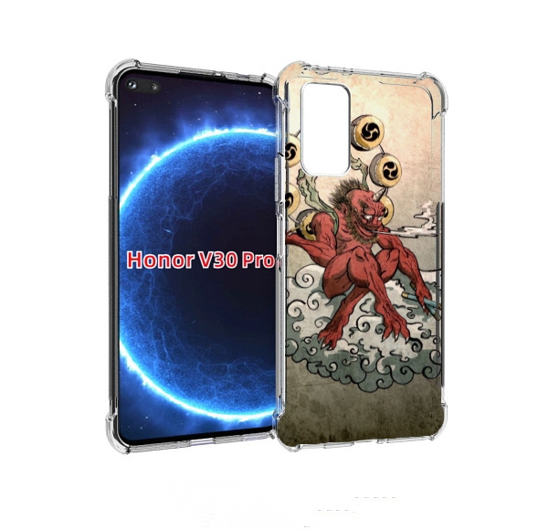 

Чехол бампер MyPads красный чертик на облаке для Honor V3, Прозрачный, Tocco