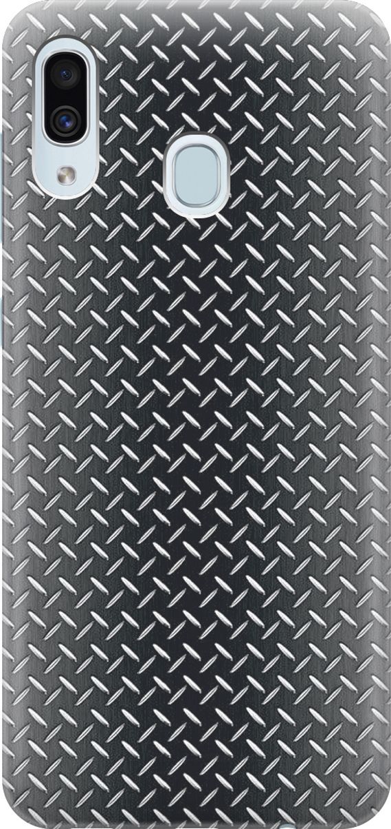 

Силиконовый чехол на Samsung Galaxy A40 с принтом "Металлическая пластина", Белый;серый, 7121