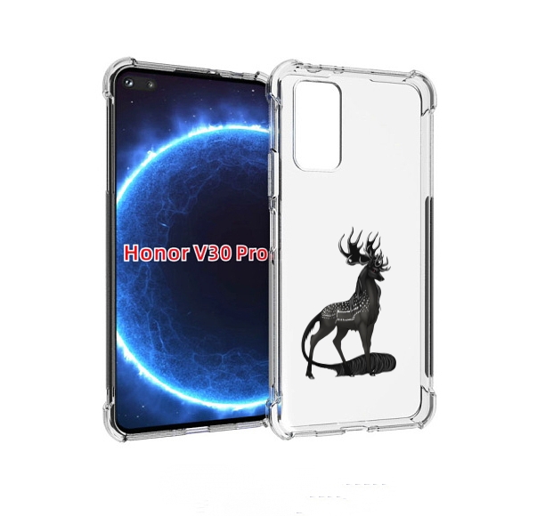 

Чехол бампер MyPads красивый-черный-олень для Honor V30 P, Прозрачный, Tocco