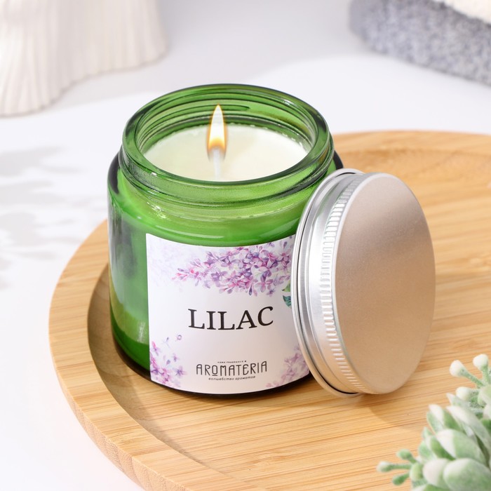 

Свеча из соевого воска в банке "Spring Flowers. Lilac", 25 ч, 120 мл, сирень