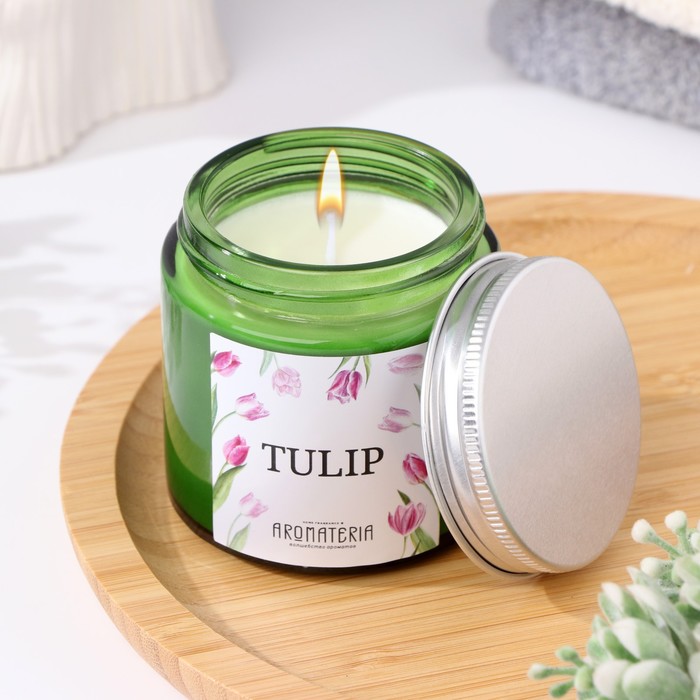 

Свеча из соевого воска в банке "Spring Flowers. Tulip", 25 ч, 120 мл, тюльпан