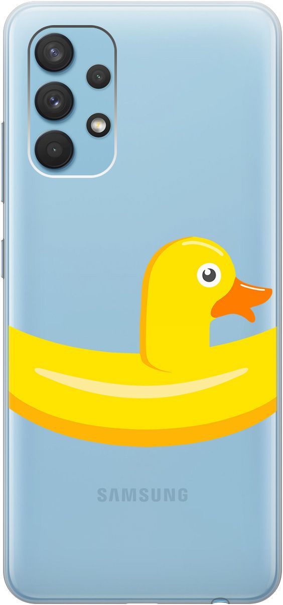 

Чехол на Samsung Galaxy A32 с принтом "Duck Swim Ring" прозрачный, Прозрачный;белый, 5372