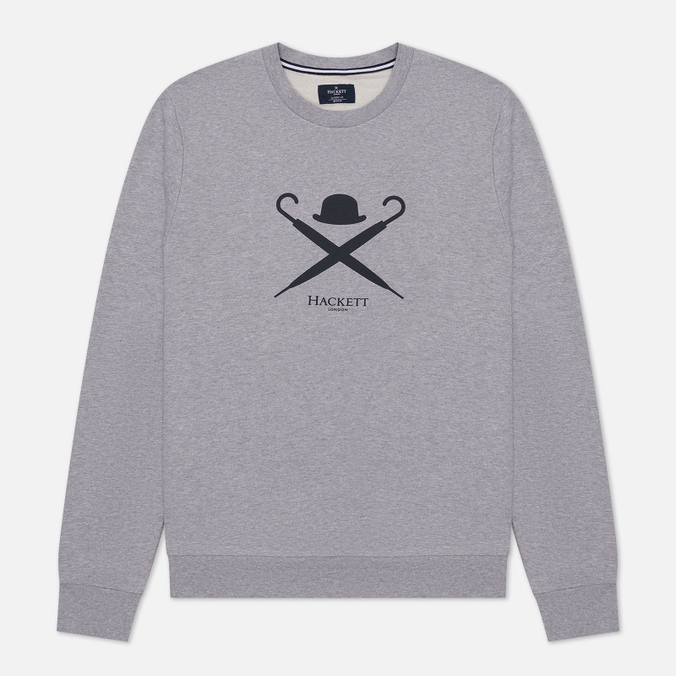 

Свитшот мужской Hackett HM580985-913 серый 2XL, HM580985-913