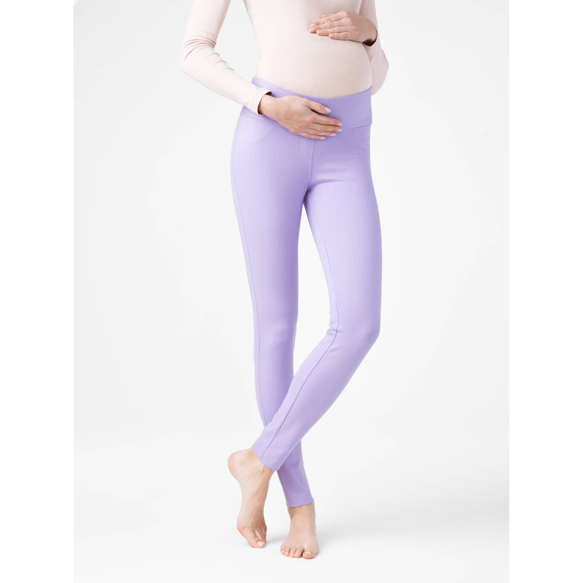 Леггинсы для беременных женские Conte COSMO BELLY фиолетовые XS/170