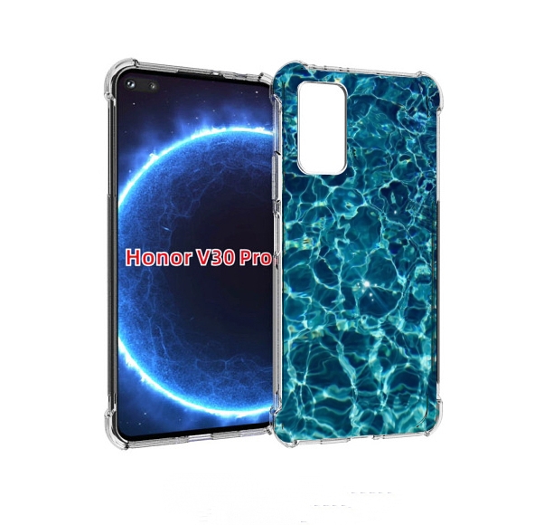 

Чехол бампер MyPads красивая голубая вода для Honor V30 P, Прозрачный, Tocco