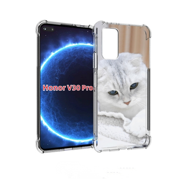 Чехол бампер MyPads кошка чаузи для Honor V30 Pro