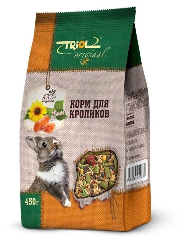 Сухой корм для кроликов Triol, 450 г