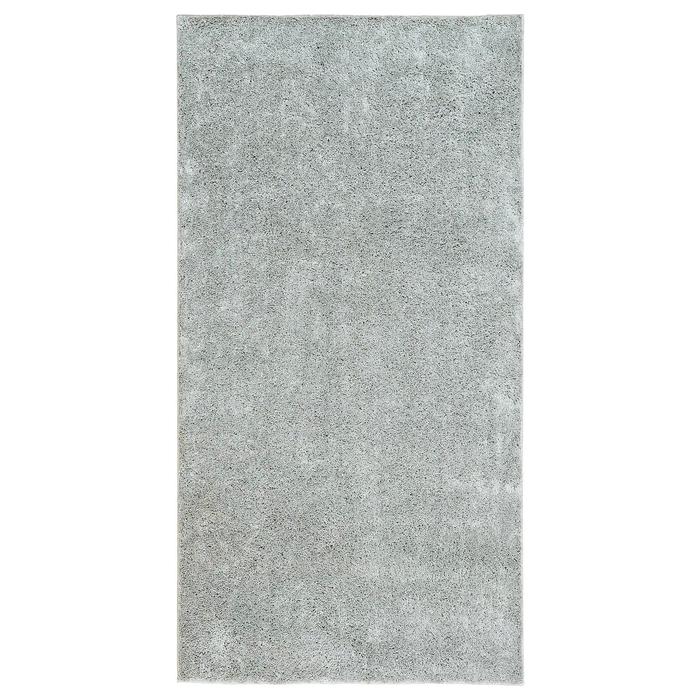 фото Ковер вонге, длинный ворс, 78x150 см, цвет светло-серый ikea