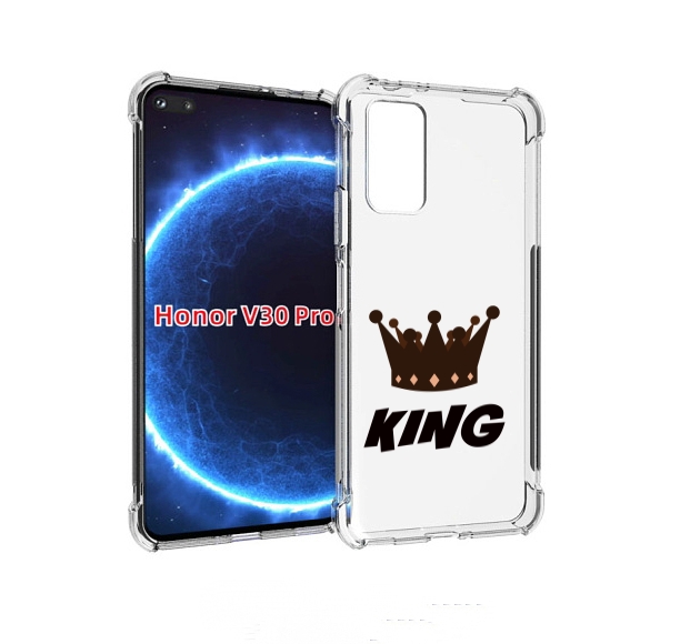 

Чехол бампер MyPads корона-короля-черный для Honor V30 Pr, Прозрачный, Tocco
