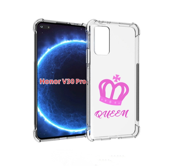 

Чехол бампер MyPads корона-королевы-розовый для Honor V30, Прозрачный, Tocco