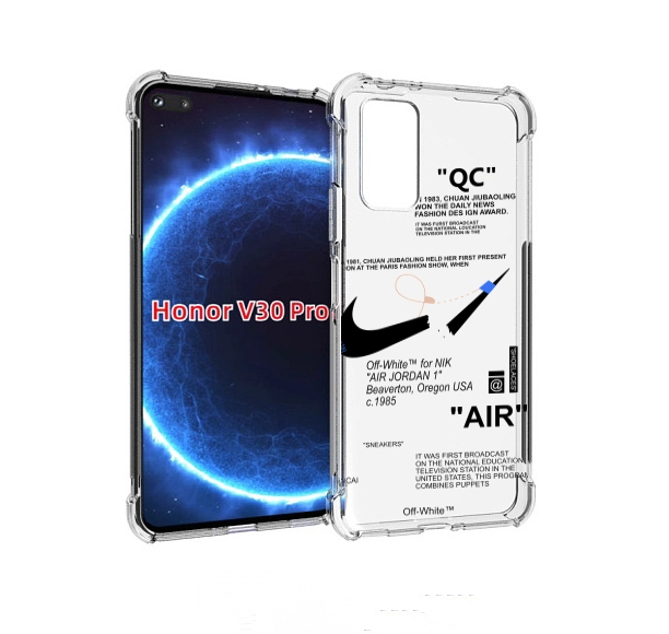 

Чехол бампер MyPads коллаборация-найк для Honor V30 Pro, Прозрачный, Tocco