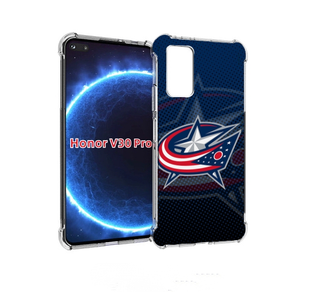 

Чехол бампер MyPads коламбус блю джекетс для Honor V30 Pr, Прозрачный, Tocco