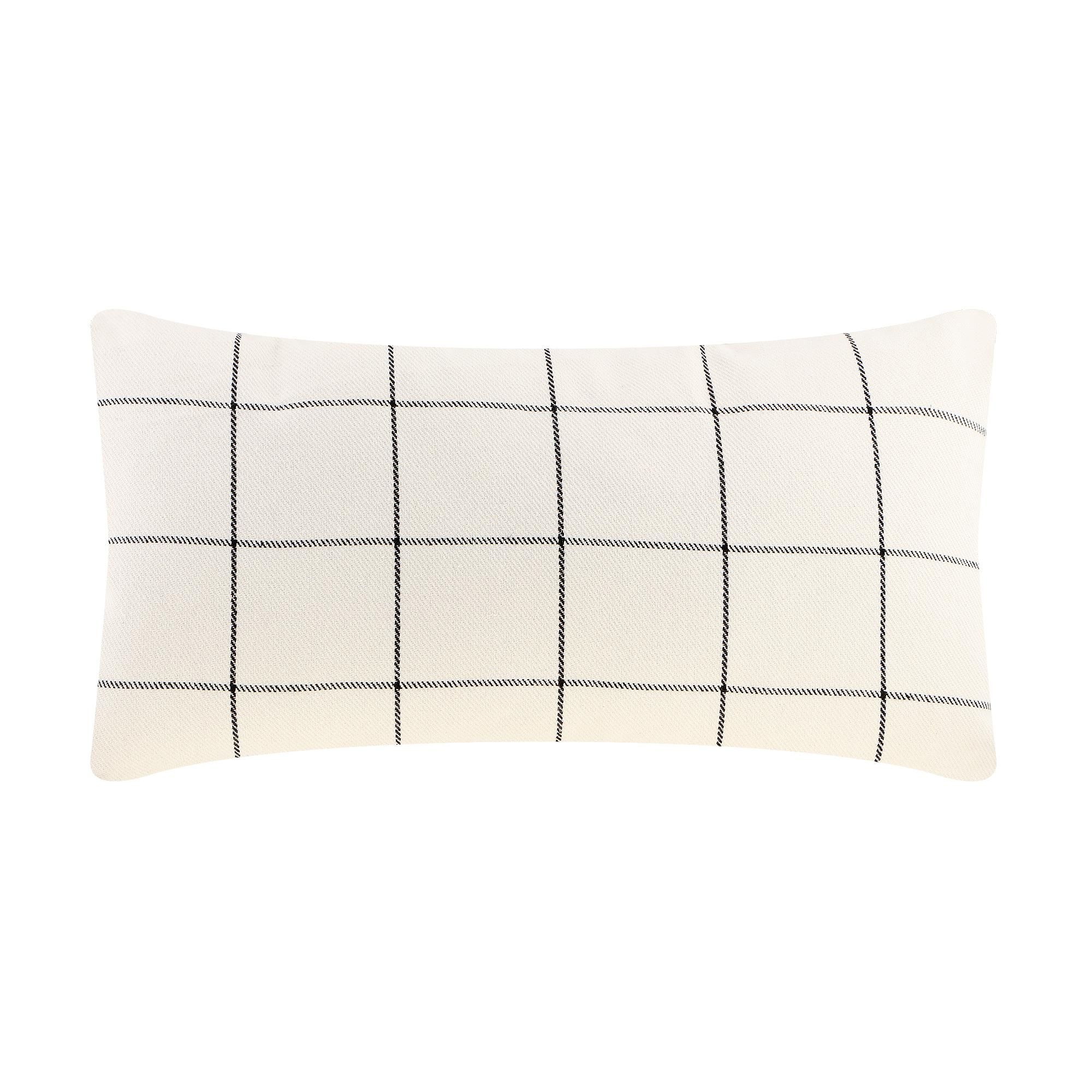

Подушка Homelines textiles Drill check 30 х 60 см cream, Белый