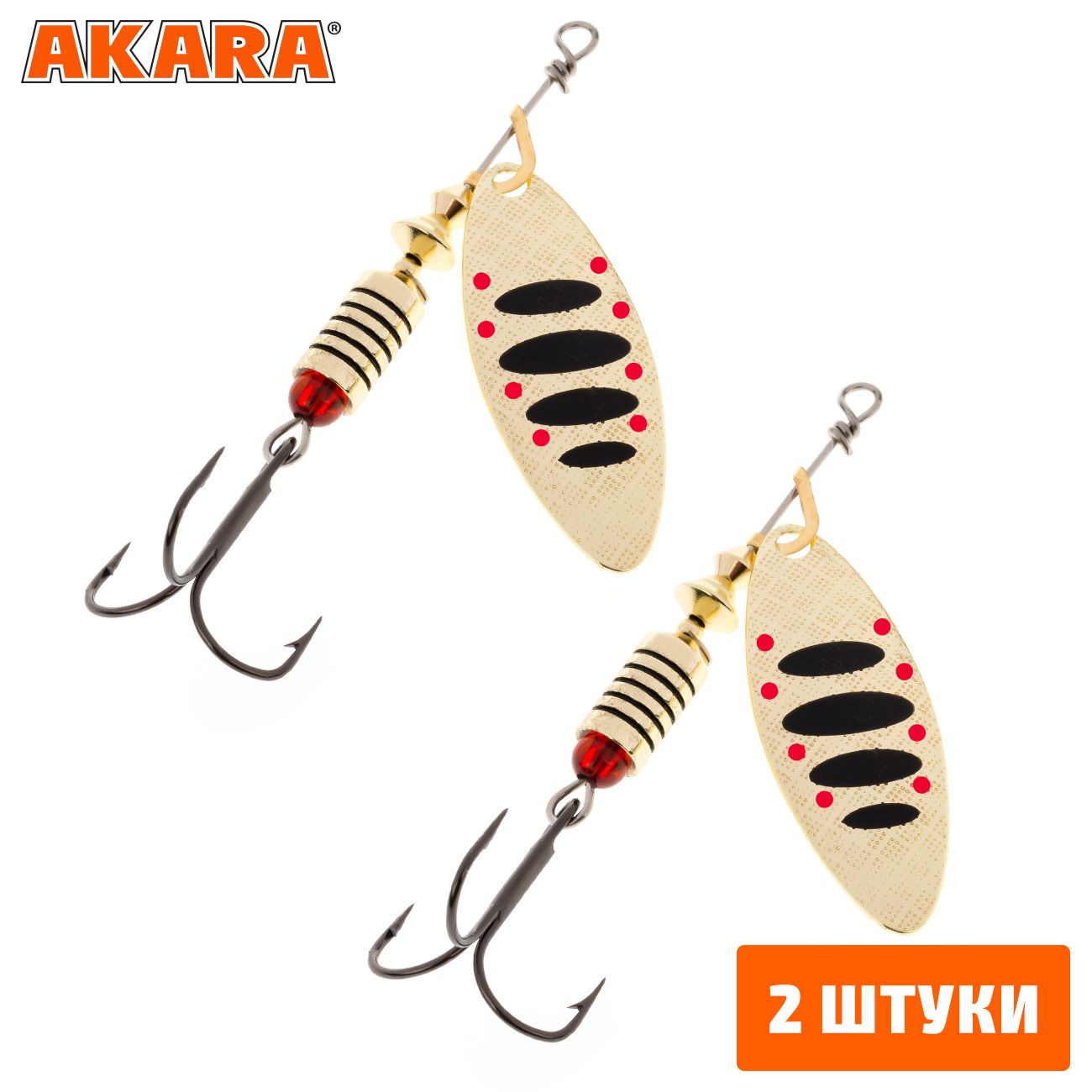 

Блесна вращающаяся Akara Action Series Long  5 гр. A13 (2 Штуки, Long 1