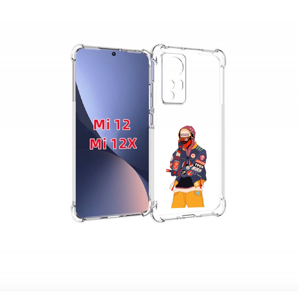 

Чехол бампер MyPads модник для Xiaomi 12/Xiaomi 12X противоударный, Прозрачный, Tocco