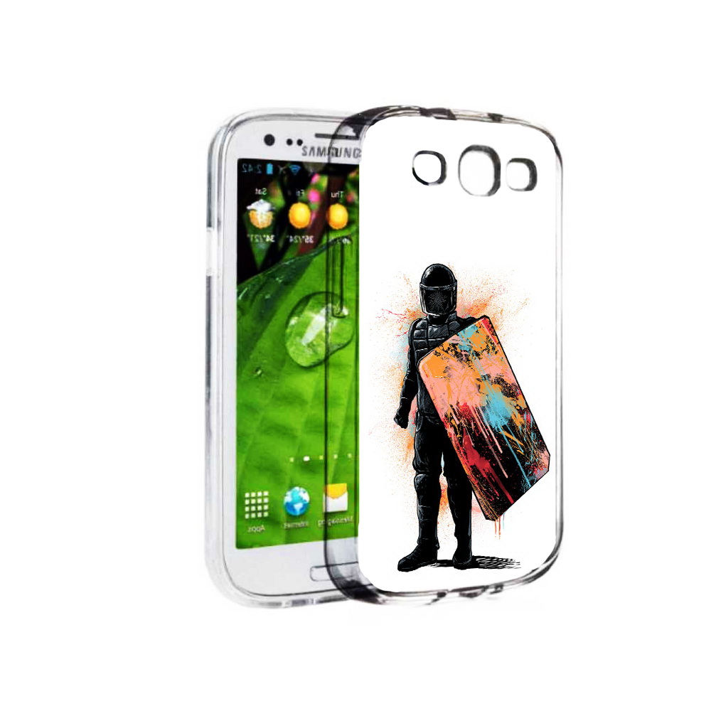 

Чехол MyPads Tocco для Samsung Galaxy S3 солдат с красочным щитом (PT123108.507.614), Прозрачный, Tocco