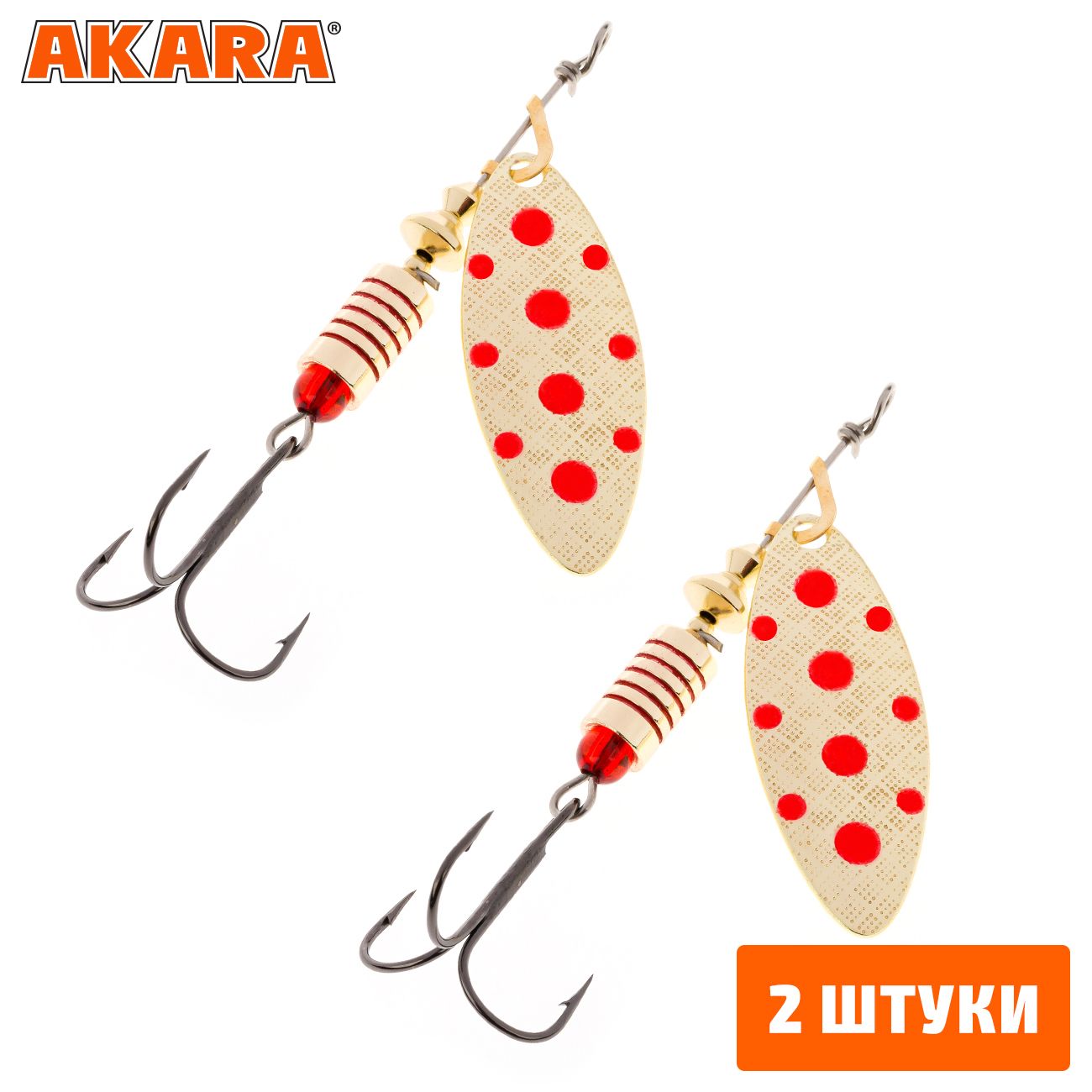 

Блесна вращающаяся Akara Action Series Long 00 2 гр. A04 (2 Штуки), Long 00