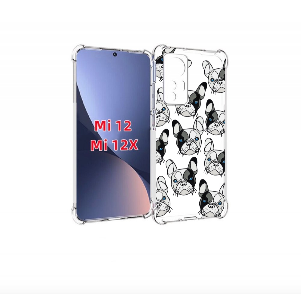 

Чехол бампер MyPads мини-собачки-черно-белый для Xiaomi 12., Прозрачный, Tocco