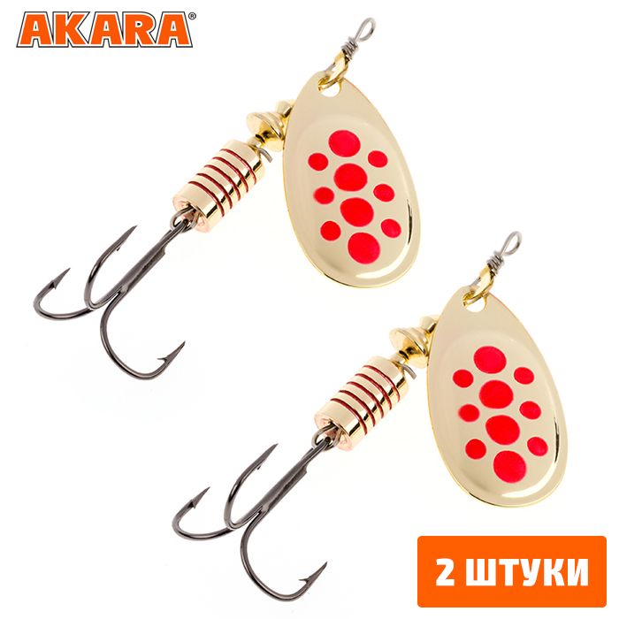 

Блесна вращающаяся Akara Action Series Aglia 00 1,5 гр. A04 (2 Штуки), Aglia 00