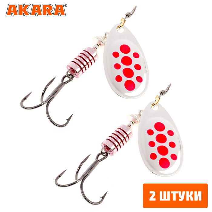 

Блесна вращающаяся Akara Action Series Aglia  2,5 гр. A02 (2 Штуки, Aglia 0